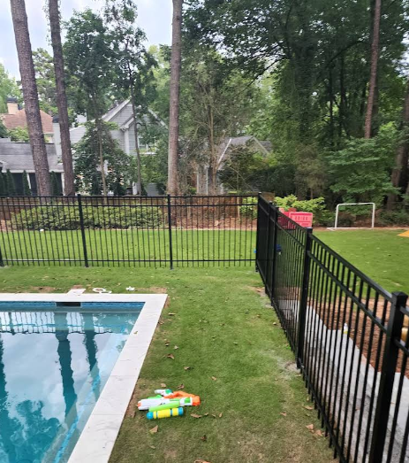 Classic white picket fence
